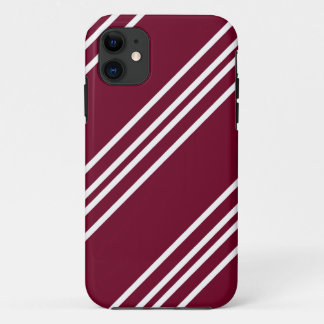 Coques Pour iPhone Lignes blanches sur la couverture marron de