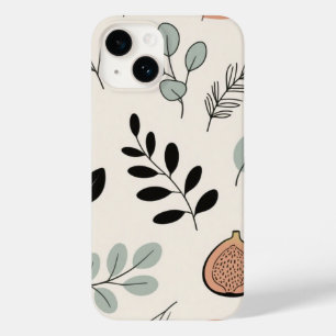 Coque Case-Mate iPhone Lignes botaniques - Boîtier de téléphone d'art Ter