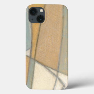 iPhone 13 Coque Lignes courbées et tons de terre coupés