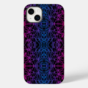 Coque Case-Mate iPhone Lignes croisées lumineuses 01 x4 pb noir BG