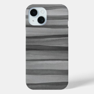Coque Case-Mate iPhone Lignes d'aquarelle gris charbon moderne Motif