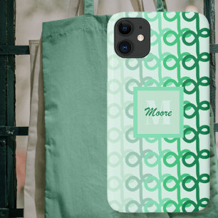 Case-Mate iPhone Case Lignes de boucle - Boîtier téléphonique Ombre vert