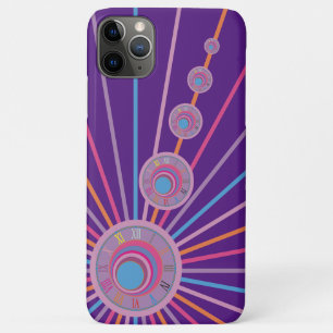 Case-Mate iPhone Case Lignes d'horloge Surréaliste Psychédélique Coloré