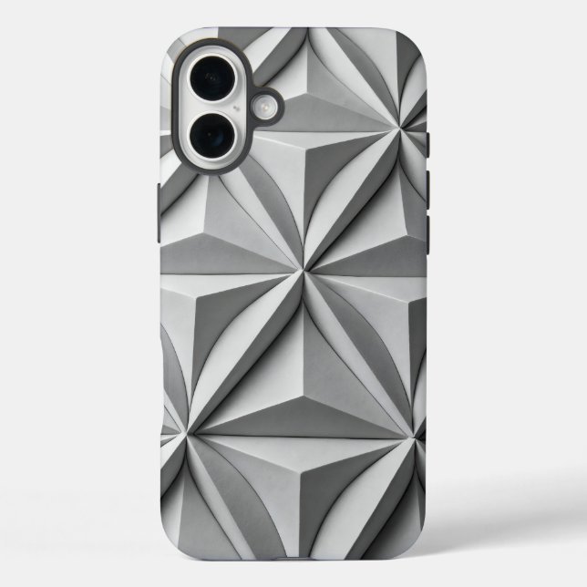 Coques Case-Mate iPhone Lignes d'intersection pliées d'origami Abstrait (Verso)