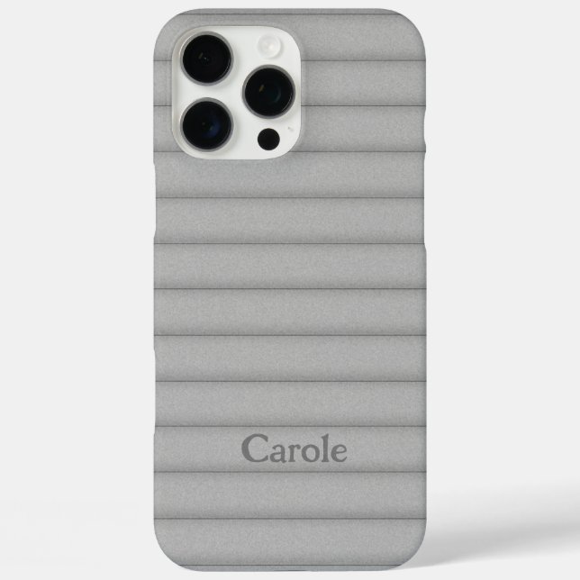 Coques Case-Mate iPhone Lignes Douces et Gonflées Nom Couleur Personnalisé (Verso)