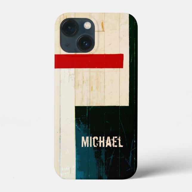 Coques Case-Mate iPhone Lignes et marques de plancher en bois rustique (Verso)