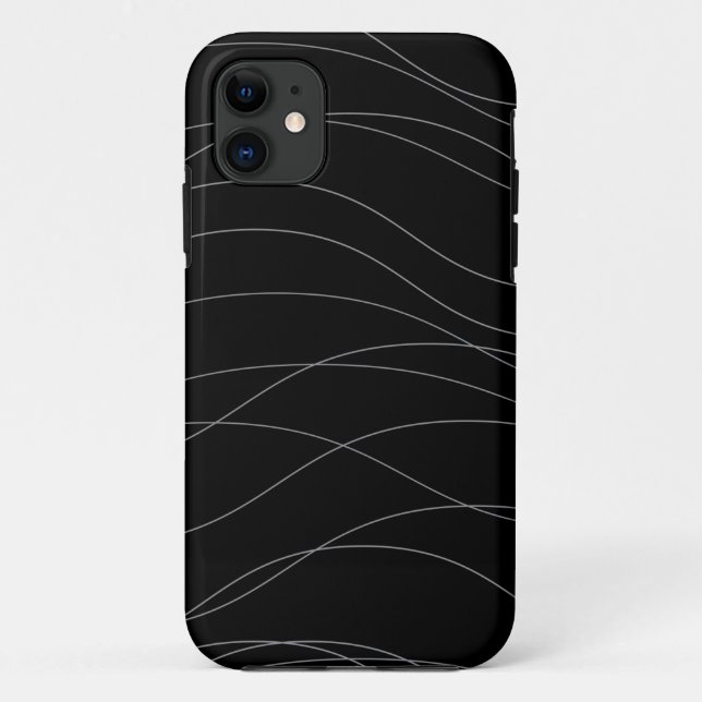 Coques Case-Mate iPhone Lignes graphiques ondulées modernes, simples, chic (Dos)
