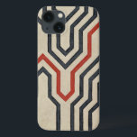 Etui iPhone Case-Mate Lignes graphiques oranges et bleues<br><div class="desc">Les lignes oranges et bleues graphiques traversent ce morceau par Chariklia Zarris. La ligne orange coupe la majeure partie du travail,  alors que les lignes de bleus ont un motif discernable à elles. Obtenez le vôtre maintenant !</div>