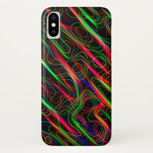 Coque Case-Mate iPhone Lignes multicolores néon