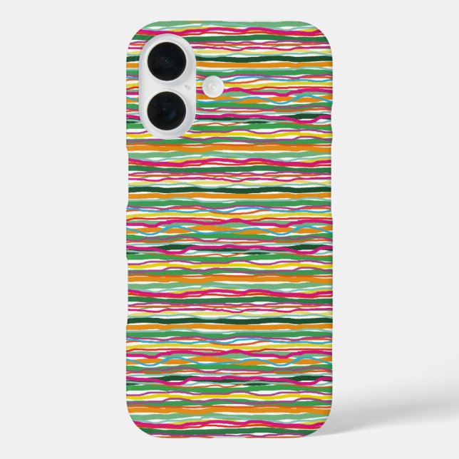 Coques Case-Mate iPhone Lignes ondulées Hippie de ton terrestre sur toute  (Verso)