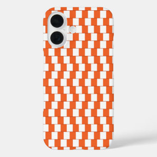 Coque Pour iPhone 16 Lignes Orange déroutantes