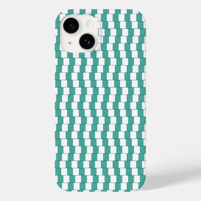 Coques Case-Mate iPhone Lignes turquoise déroutantes (Verso)