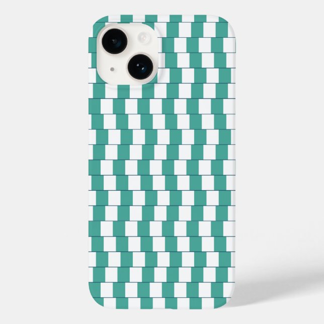 Coques Case-Mate iPhone Lignes turquoises déroutantes (Verso)