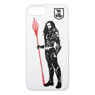 Coque Case-Mate Pour iPhone Ligue de Justice   Aquaman Pose Noir Pop Art