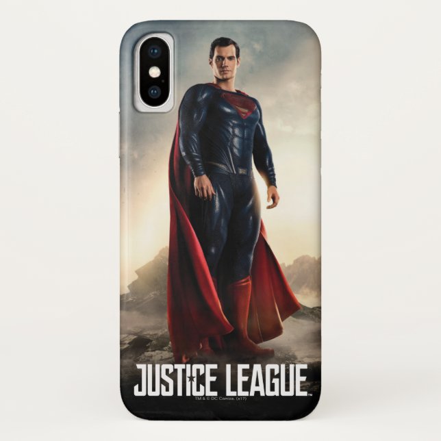 Coques Case-Mate iPhone Ligue de Justice | Superman Sur Le Champ De Batail (Dos)