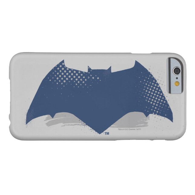 Coques Case-Mate iPhone Ligue de Justice | Symbole Batman de brosse et dem (Dos Horizontal)