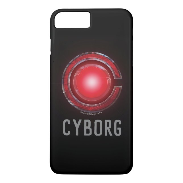 Coques Case-Mate iPhone Ligue de Justice | Symbole Cyborg brillant (Dos)