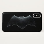 Coque Case-Mate Pour iPhone Ligue de Justice | Symbole de batman métallique<br><div class="desc">Voici le symbole de batte métallique usé de Batman,  tiré du film de la Ligue de la Justice.</div>