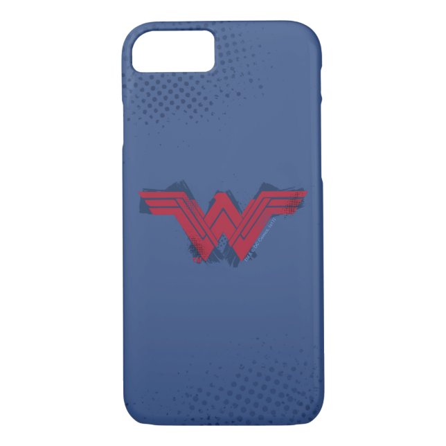 Coques Case-Mate iPhone Ligue de Justice | Symbole de femme Wonder brossé (Dos)