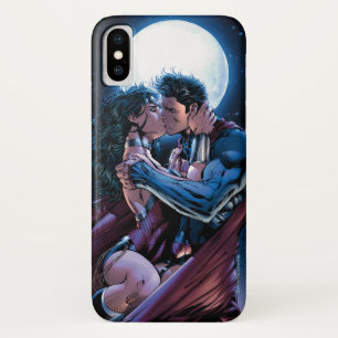 Coque Case-Mate Pour iPhone Ligue Justice #12 Wonder Woman & Superman Kiss