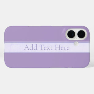 Coque Pour iPhone 16 Lila clair élégant personnalisable