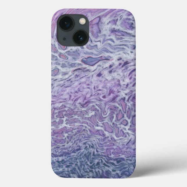 Coques Case-Mate iPhone Lilac Acrylique Pourrissant L'Art Fluide Abstrait (Verso)