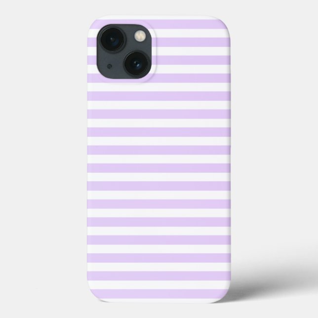 Coques Case-Mate iPhone Lilac violet et blanc bonbons rayures (Verso)