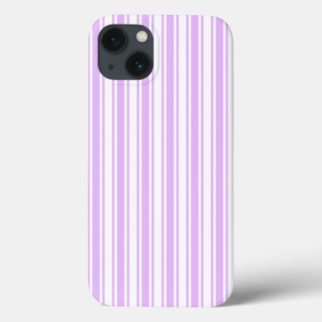 Coques Case-Mate iPhone Lilac violet et blanc bonbons rayures Coque-Mate i (Verso)