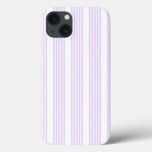 Case-Mate iPhone Case Lilac violet et blanc cinq bandes motif