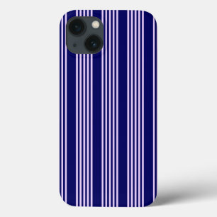 Case-Mate iPhone Case Lilac violet et bleu marine cinq bandes motif