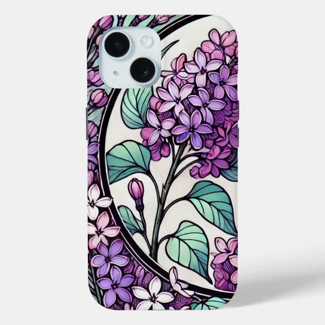 Coques Case-Mate iPhone Lilacs pourpres (Verso)