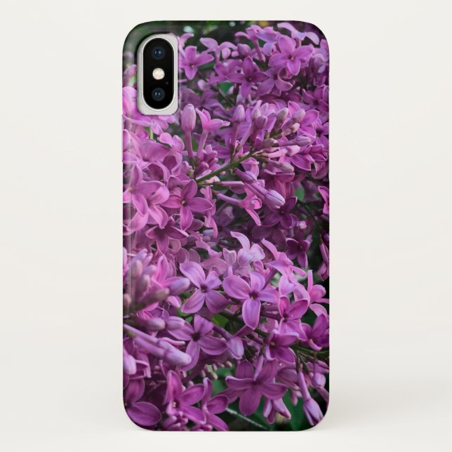 Coques Case-Mate iPhone lilas rose violet | photo florale rose romantique (Dos)