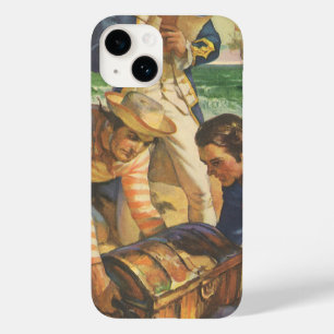 Coque Pour iPhone 14 L'île au trésor, pirates de contes de fées vintage