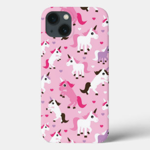 Coques Pour iPhone l'illustration de licorne badine l'arrière - plan