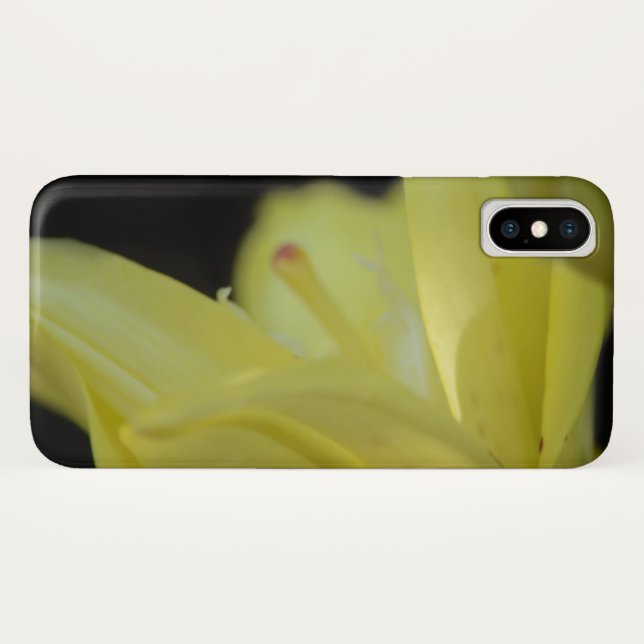 Coques Case-Mate iPhone Lily jaune par Shirley Taylor (Dos (Horizontal))