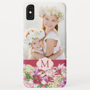 Case-Mate iPhone Case Lily Peony Floral Monogramme Photo