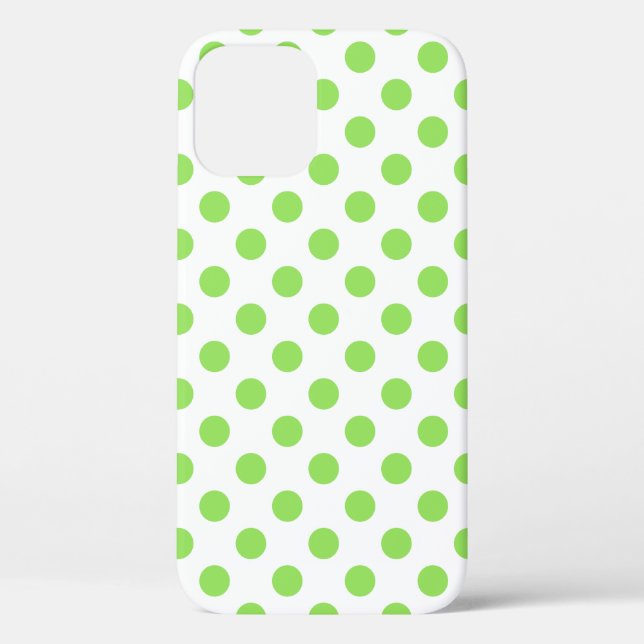 Coques Case-Mate iPhone Lime et pois blancs (Verso)