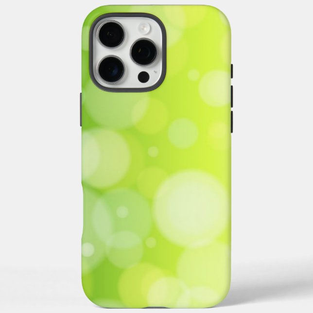 Coques Case-Mate iPhone Lime green bokeh (tous les téléphones) (Verso)