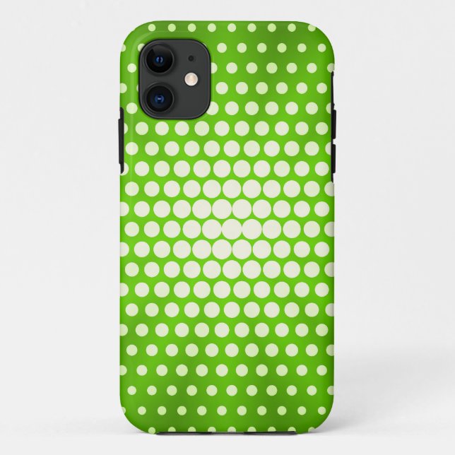 Coques Case-Mate iPhone Lime Green Pois (Dos)