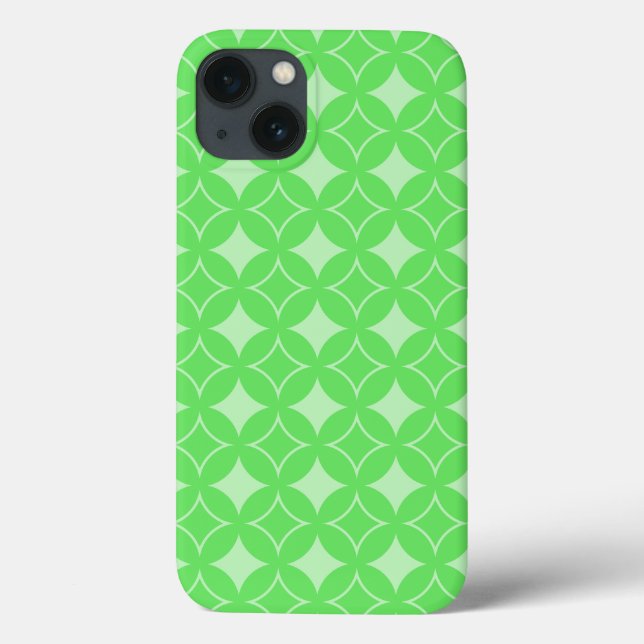 Coques Case-Mate iPhone Lime green shippo pattern (Verso)
