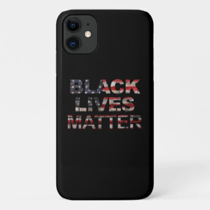 Case-Mate iPhone Case L'importance des vies noires  Drapeau américain