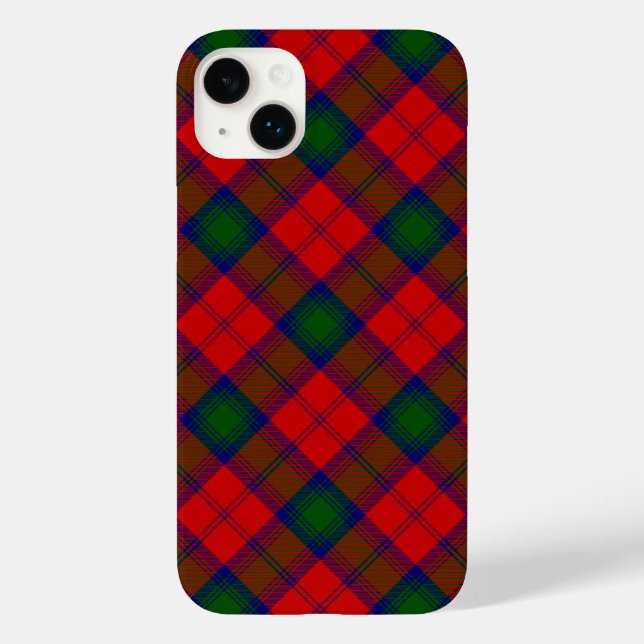 Coques Case-Mate iPhone Lindsay tartan rouge vert plaid (Verso)