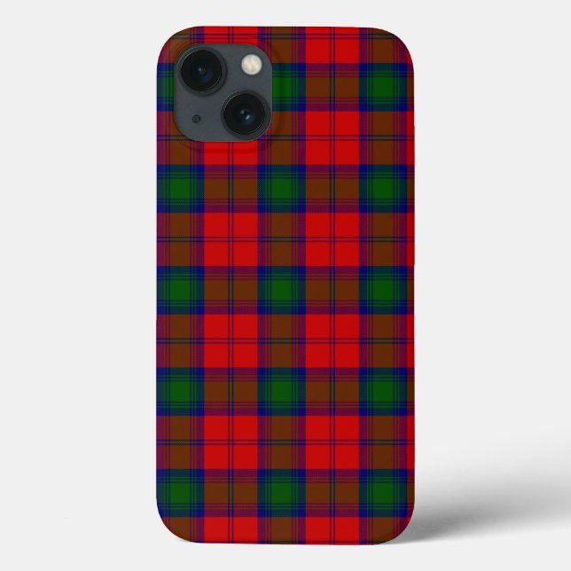 Coques Case-Mate iPhone Lindsay tartan rouge vert plaid (Verso)