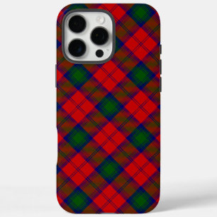 Coque iPhone 16 Pro Max Lindsay tartan rouge vert plaid
