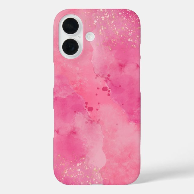 Coques Case-Mate iPhone Linktree Aquarelle Rose | (Verso)