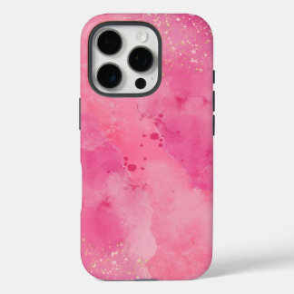 Coque iPhone 16 Pro Linktree Aquarelle Rose |
