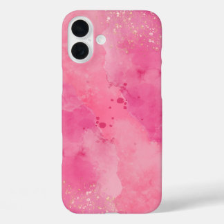 Coque Pour iPhone 16 Plus Linktree Aquarelle Rose |