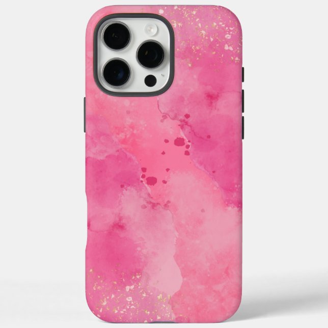 Coques Case-Mate iPhone Linktree Aquarelle Rose | (Verso)
