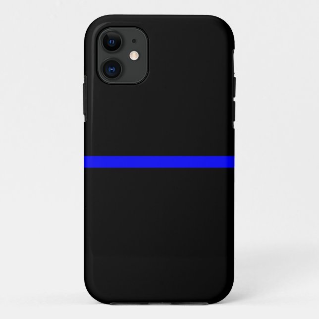 Coques Case-Mate iPhone L'instruction Symbolic Thin Blue Line (Dos)