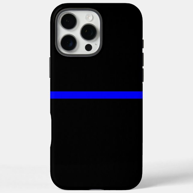 Coques Case-Mate iPhone L'instruction Symbolic Thin Blue Line (Verso)